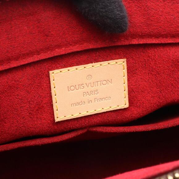 LOUIS VUITTON Authentic Brown Monogram Leather Shoulder Bag